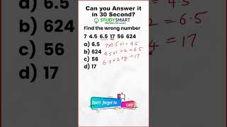 Wrong Number Series Tricky question | IBPS PO Exams #shorts