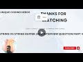 String vs String buffer java interview Question part-9