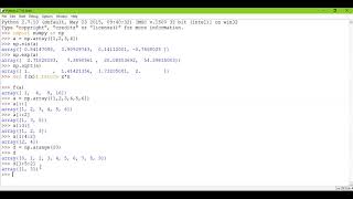 Numpy | part 6 | Mathematical functions of arrays (sin, exp, user def func)& Slicing in Numpy Array