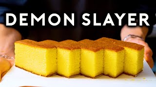 How to Make the Castella Cake from Demon Slayer | Anime with Alvin