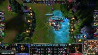 Sounds and Highlights: Dignitas vs Curse | W4D1 S4 NA LCS Summer split 2014