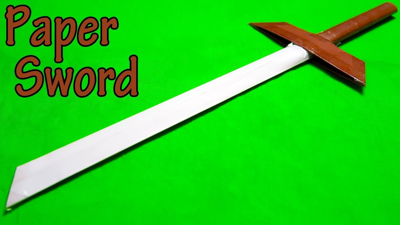 How To Make A Paper Sword | Easy Ninja Sword Tutorial - YouTube