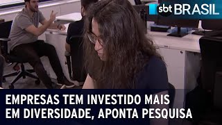 Empresas tem investido mais em diversidade, aponta pesquisa | SBT Brasil (18/01/23)