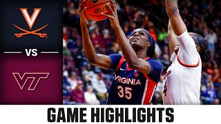 Virginia vs. Virginia Tech Game Highlights | 2024-25 ACC Women's Basketball