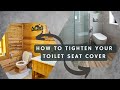 How To Tighten Your Toilet Seat Cover | Easy Nirman #construction #interiordesign #homedecor