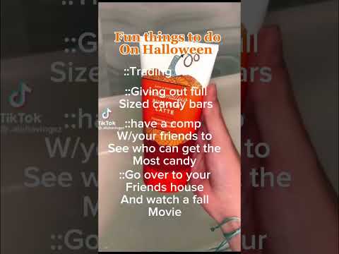 What is the most popular thing to do on Halloween?