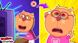 Oh No! Kat's Eyes Hurt - Keep Your Eyes Healthy ⭐️ Educational Videos for Kids @KatFamilyChannel