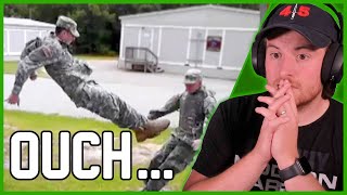 Royal Marine Reacts To Military FAILS & Funny Soldiers | AFV 2019