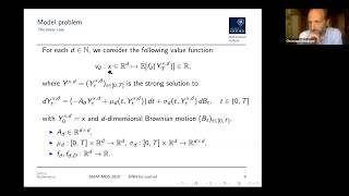 MDS20 Minitutorial: Deep Neural Networks for High-Dimensional Parabolic PDEs by Christoph Reisinger