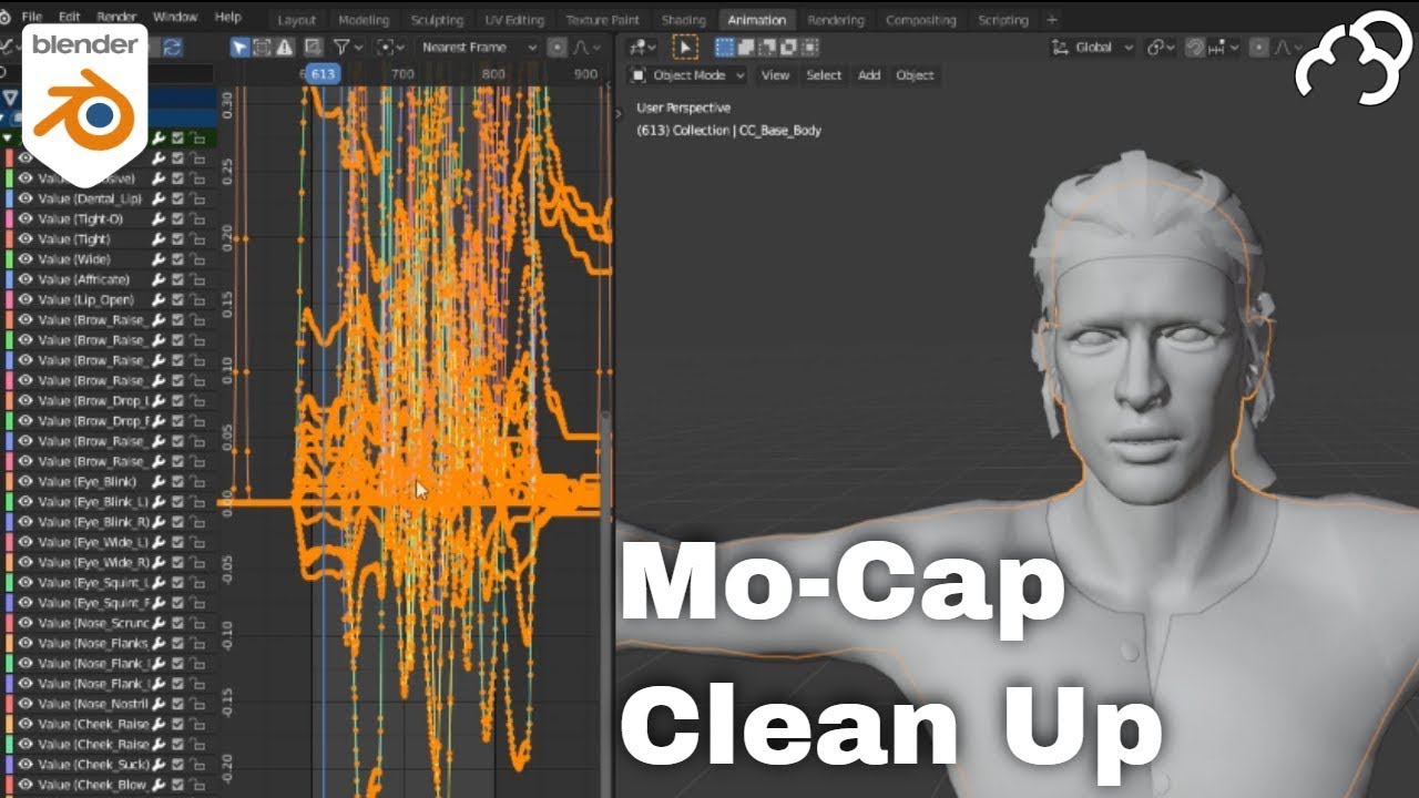 How To Clean Up Motion Capture Data - Blender Tutorial - YouTube