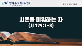 시온을 미워하는 자 (시 129:1-8) 20220802 전홍희 목자