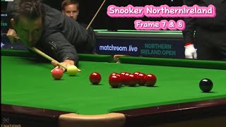 Snooker NorthernIreland Ronnie O’Sullivan Vs Ali carter ( frame 7 \u0026 8).