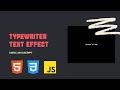 Typewriter Text Effect using Javascript | DIY