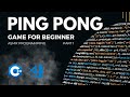 Asmr Programming | Ping pong Game part 1 | C++ game | No noise