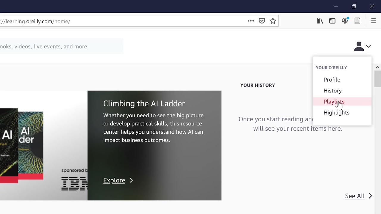 O Reilly Online Finding And Creating Playlists Youtube