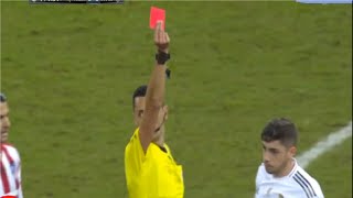 لحظة طرد فالفيردى- ذكاء لاعب ريال مدريد الذى ضمن تتويج الريال ببطولة كأس السوبر الأسبانى-جنون المعلق