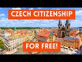 How To Get Czech Citizenship FOR FREE (Czechia Naturalization Program)