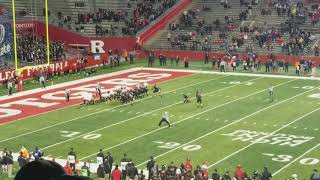 Rutgers field goal point Revolutionary war cannon.  Rutgers vs. Maryland 11/4/17