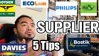 EP7 STARTING HARDWARE BUSINESS | 5 Tips Paano makakuha ng Supplier? #construction  #hardware