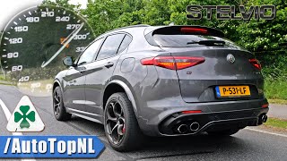 Alfa Romeo Stelvio Quadrifoglio 510HP | ACCELERATION TOP SPEED & SOUND by AutoTopNL