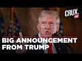 Trump Live | Trump Latest News Live | Donald Trump Makes Big Announcement | Trump Speech | US News