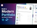 Build a Modern Portfolio Website with React & Tailwind