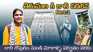 తిరుమల కాలి నడకన part 2||గాలిగోపురం to చివరి మెట్టు||3550 steps||netimahila