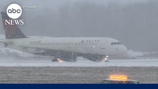 Winter weather in Northeast leads to thousands of flight delays, cancellations