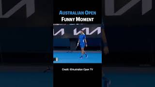 australian open funny moments. novak Djokovic