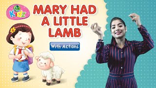 Mary Had A Little Lamb with Lyrics | Nursery Rhymes in English | Kids Song | Anikidz