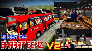 BUS SIMULATOR INDONESIA BHARAT BENZ V2 MOD BY TEAM KBS