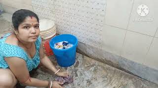 Bedsheet washing vlog|washing vlog|