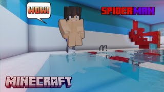 🕷️🕸️MINECRAFT SPIDER-MAN?!  WYCIECZKA NA BASEN ( #13 TAJEMNICZE SPOTKANIE SPIDER-MANA🕷️ 😎)