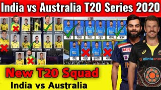 India vs Australia T20 Series 2020 | Team India New T20 Squad Against Australia 2020 | IND vs AUS