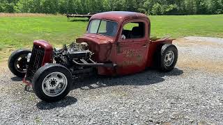 46’ Ford Rat Rod SBC Open Lake Side Headers