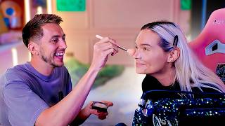 SIMON DOES MY MAKEUP!