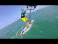 windsurfing quick tack or fast tack examples on low volume board and light winds