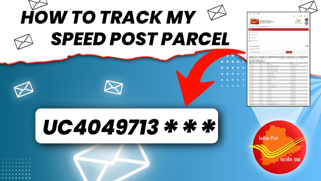 How To Tracking My Speed Post Parcel - YouTube