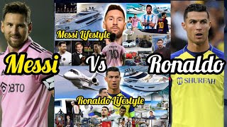 Messi Vs Ronaldo Luxury Lifestyle 2023 | Bio,Goals,Income,Net Worth Cars,House,Private Jet,Yacht,Wki