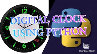 How to create a digital clock using python || #python #shorts #clock #digital