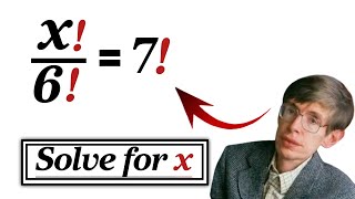 Harvard entrance exam question | Can you solve this factorial problem?