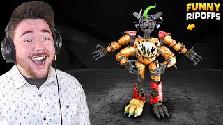 PLAYING FNAF SECURITY BREACH RUIN RIPOFFS... (so broken and funny)