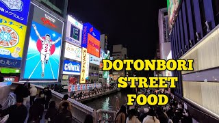 (OSAKA VLOG) EATING STREET FOOD AT DOTONBORI OSAKA | GLICO MAN