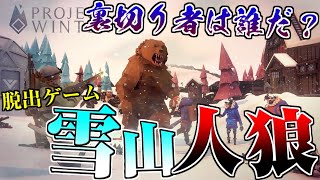 【雪山人狼】裏切り者は誰だ…!?人狼脱出ゲームProject Winterがカオスで面白過ぎるｗｗｗ【Project Winter】