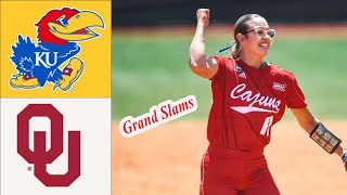 #1 Oklahoma vs Kansas Jayhawks GAME HIGHLIGHTS inning 3 - 4 | Feb 28, 2025 College Softball