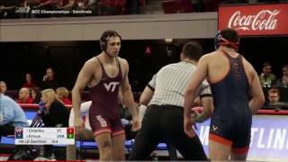 2017 ACC Wrestling Championship 149lbs: Solomon Chishko (Virginia Tech) vs Sam Krivus (Virginia)
