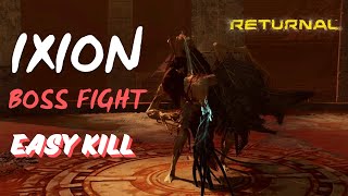 Returnal - How to beat Ixion Boss Guide (Easy Kill)(Second boss, Crimson Wastes) (4K with Cutscenes)