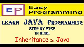 20 Inheritance in java In Hindi by easy Programming
