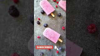 Homemade Mixed Berry Popsicles | Popsicle Recipe #shorts