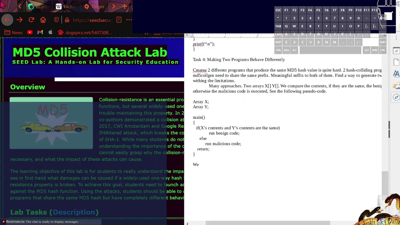 Md5 Collision Attack Lab Youtube